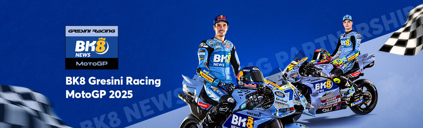 Banner quảng cáo 99ok hợp tác cùng Gresini Racing