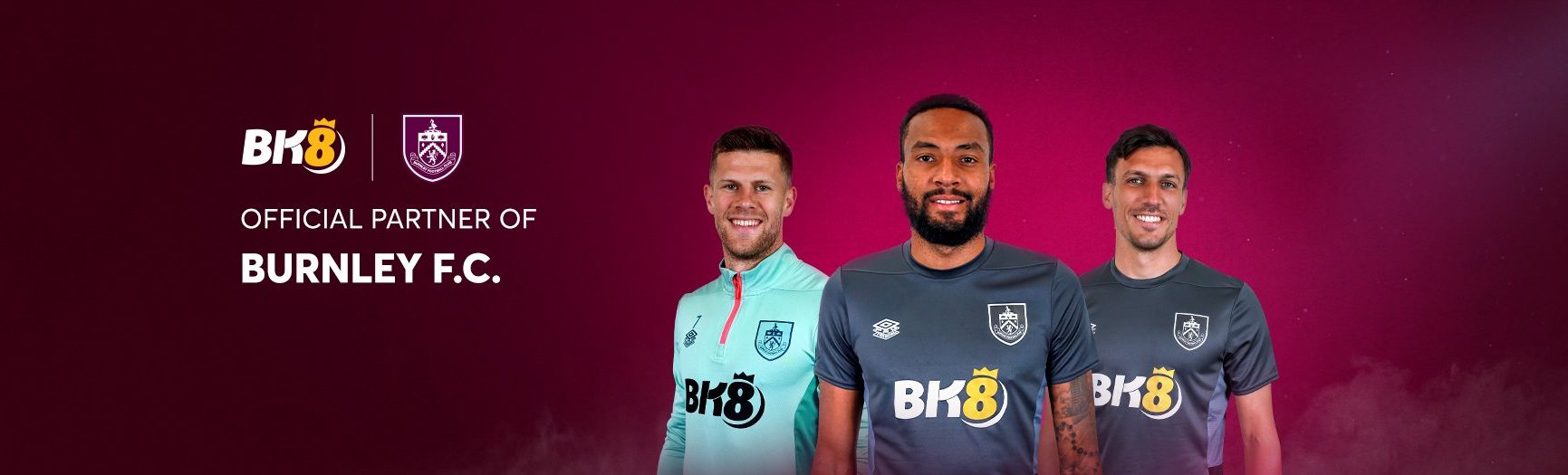 Banner quảng cáo 99ok hợp tác cùng Burnley FC